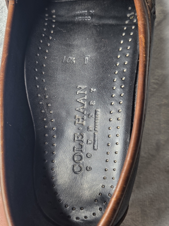 Cole Haan Black and Brown Kiltie Loafers with Buckle main image 4